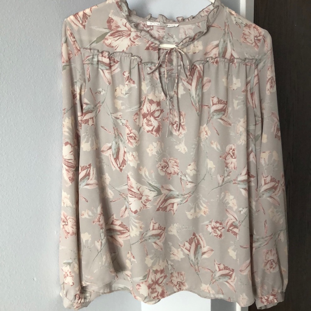 Keyhole Neck Blouse